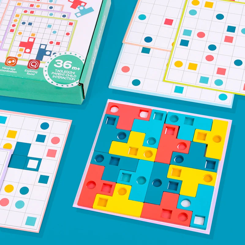 Montessori 3d puzzles Wooden Toy Game